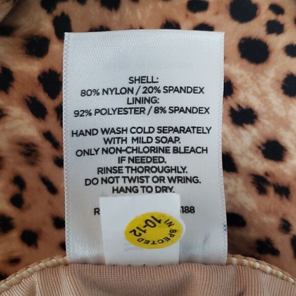 NWOT Women's Tunnel Keyhole One Piece Swim Suit from Shade Shore Animal Print - Picture 12 of 13